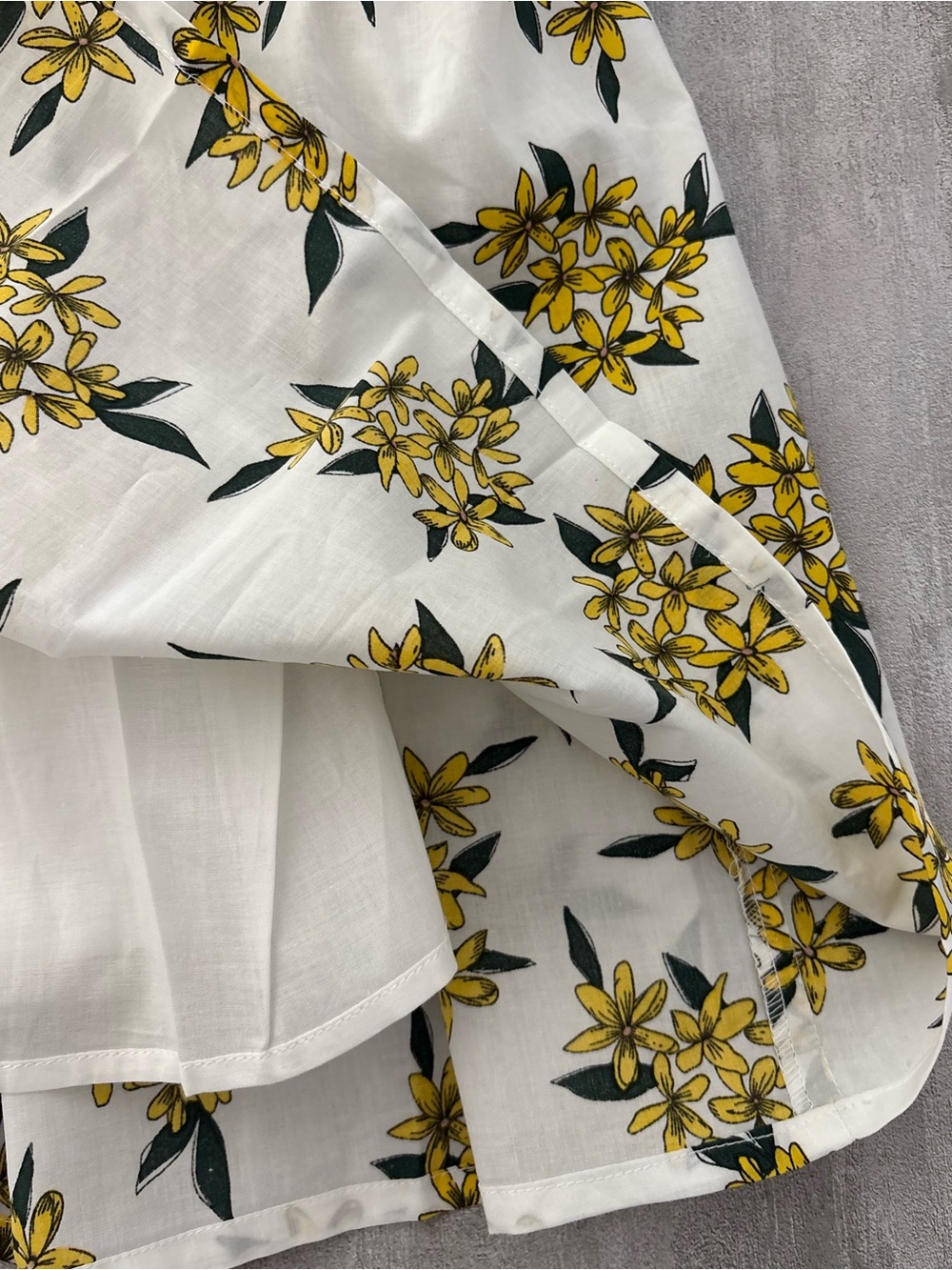 Tulip B Yellow Floral Print Midi Skirt - Picture 4 of 7